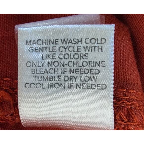 CJ Banks VIntage Burnt Orange Moderately Curvy Straight Leg  Jeans Womens Size 4 - Picture 4 of 10